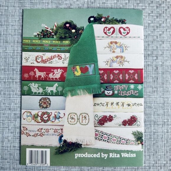 Christmas Cross Stitch Designs for Towels & Cross Stitch Fingertip Towel Set - Picture 3 of 4